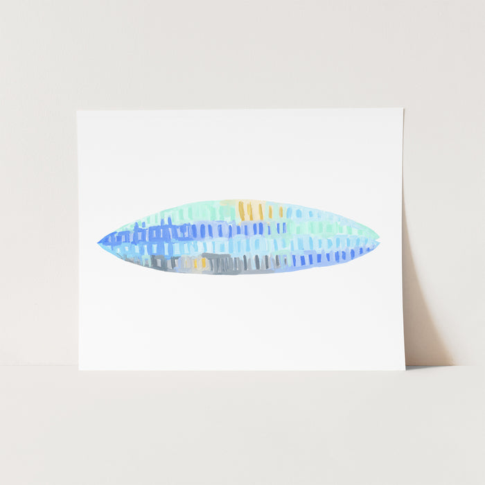 Surfboard Painting Coastal Fun Surf Inspired Wall Art Print or Canvas - Jetty Home