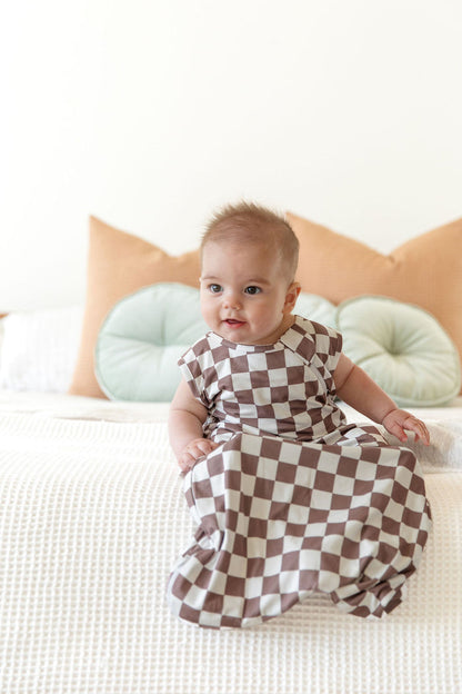 BROWN + WHITE CHECKER | SLEEP SACK