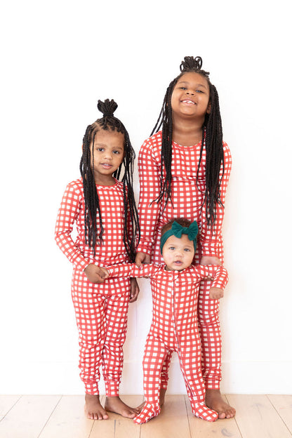 CANDY CANE GINGHAM | LONG SLEEVE
