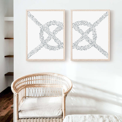 Carrick Bend Knot - Set of 2 - Jetty Home