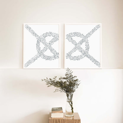 Carrick Bend Knot - Set of 2 - Jetty Home