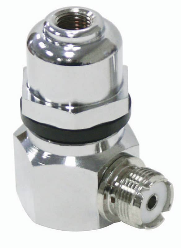 CB Radio Accessories - Procomm RA930 Right Angle Stainless Steel Stud Adapter w/ Dome Stud - CB Radio Supply