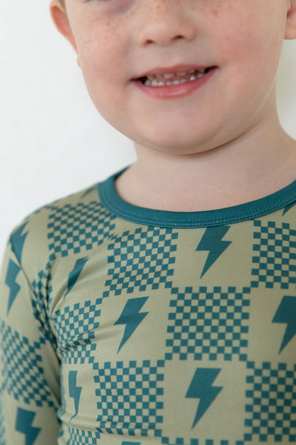 CHECKER LIGHTNING BOLTS | LONG SLEEVE