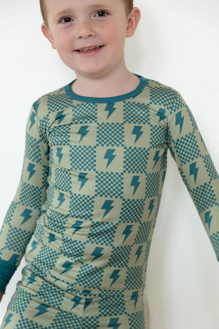 CHECKER LIGHTNING BOLTS | LONG SLEEVE