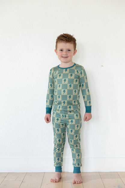 CHECKER LIGHTNING BOLTS | LONG SLEEVE