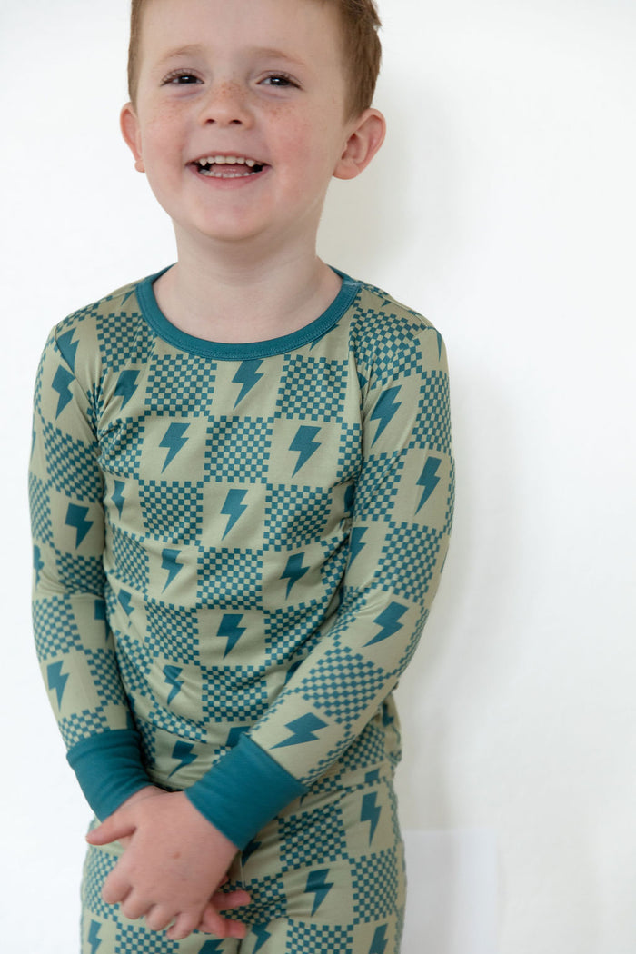 CHECKER LIGHTNING BOLTS | LONG SLEEVE