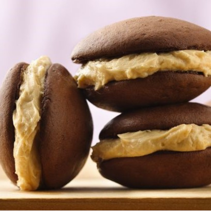 Chocolate Whoopie Pies - Peanut Butter Filling (Half-Dozen)