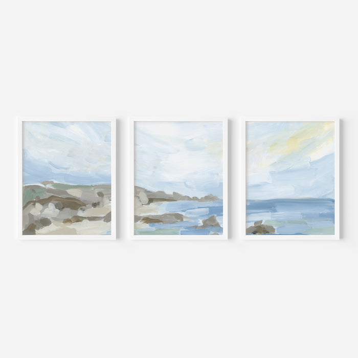 Coastline in the Morning - Set of 3 - Jetty Home