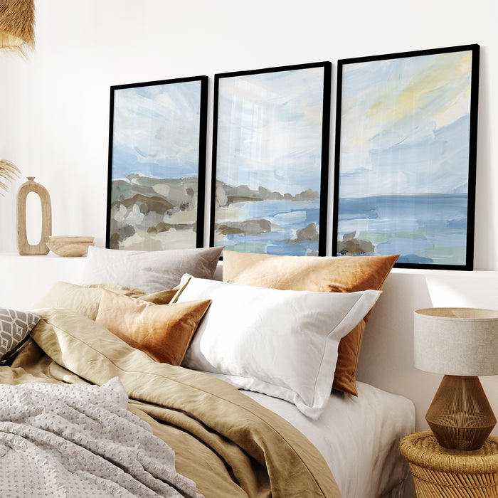 Coastline in the Morning - Set of 3 - Jetty Home