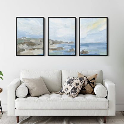 Coastline in the Morning - Set of 3 - Jetty Home