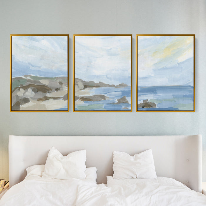 Coastline in the Morning - Set of 3 - Jetty Home