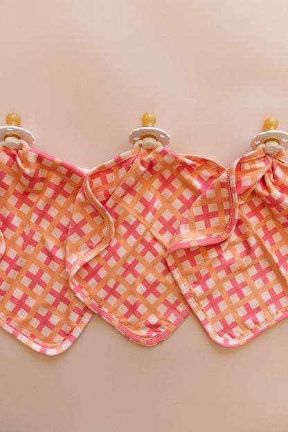 CORAL + ORANGE GINGHAM | LOVIE