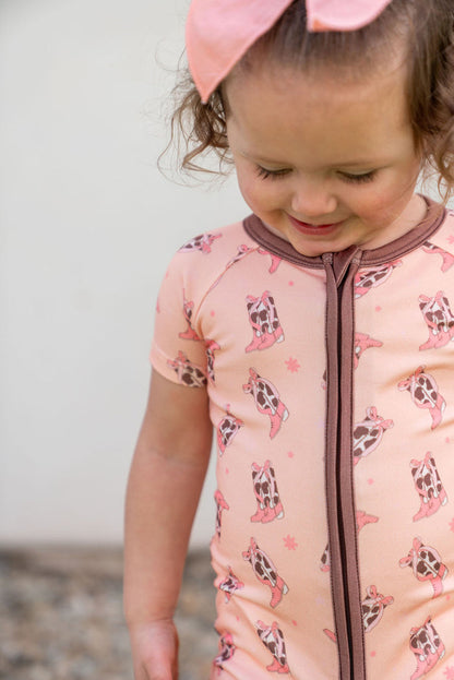 COWGIRL BOOTS | SHORT ZIPPER ONE PIECE