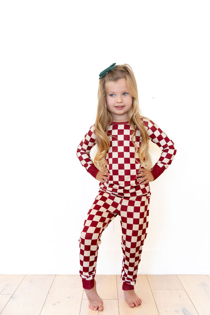 CRANBERRY CHECKER | LONG SLEEVE