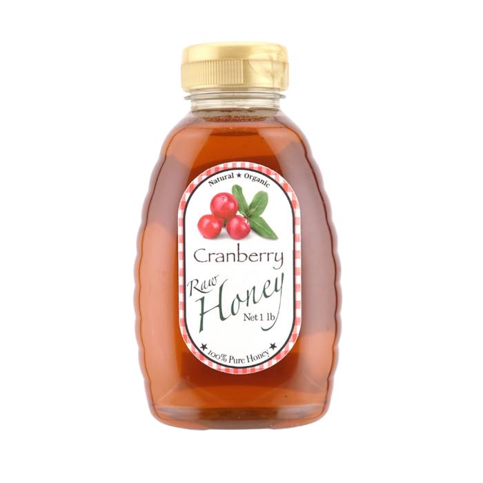 Cranberry Infused Raw Honey