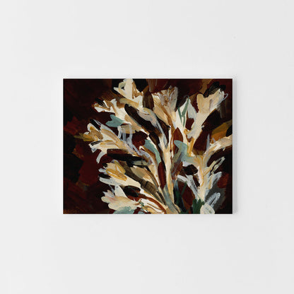 Dark Autumn Botanical Wildflower Wall Art Print or Canvas - Jetty Home