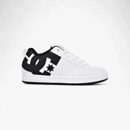 Dc Mens Court Graffik Sneaker White Black Black | DC