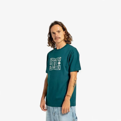 Dc Mens Outline Star Short Sleeve Tee Deep Teal | DC