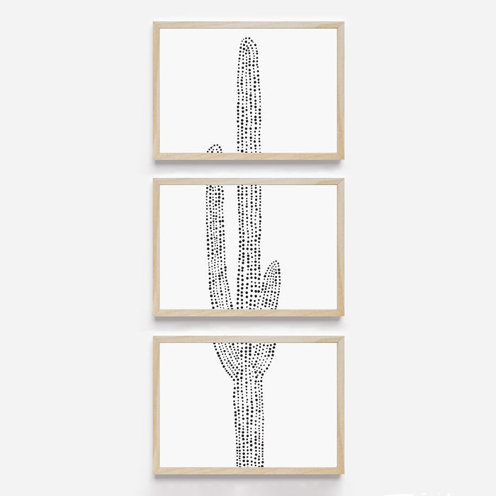 Desert Saguaro Cactus, No. 1 - Set of 3 - Jetty Home