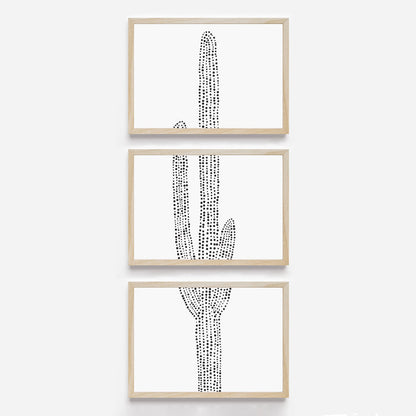Desert Saguaro Cactus, No. 1 - Set of 3 - Jetty Home