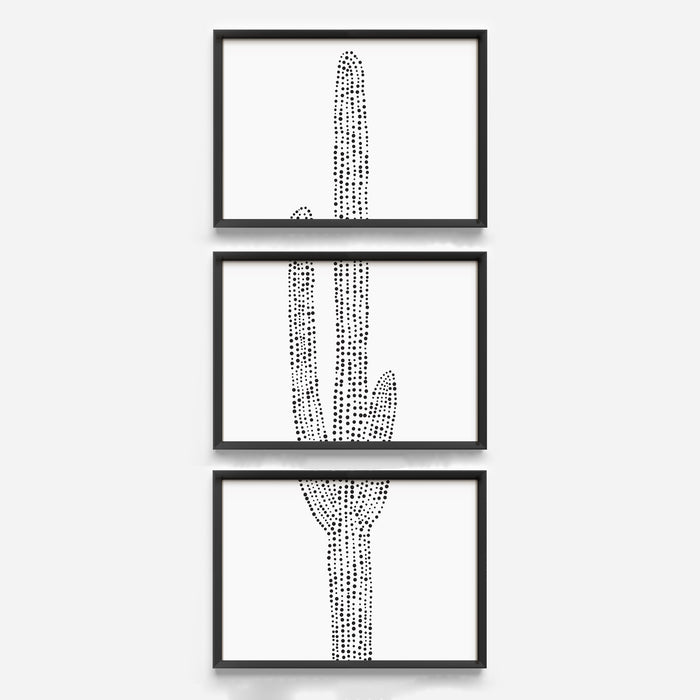 Desert Saguaro Cactus, No. 1 - Set of 3 - Jetty Home