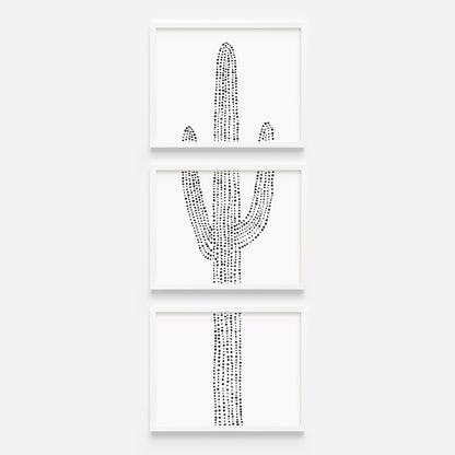 Desert Saguaro Cactus, No. 3 - Set of 3 - Jetty Home