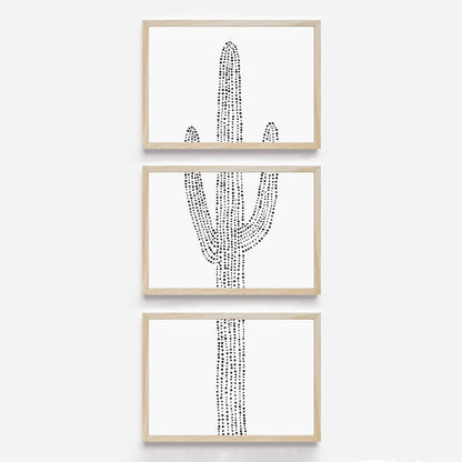 Desert Saguaro Cactus, No. 3 - Set of 3 - Jetty Home