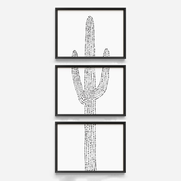 Desert Saguaro Cactus, No. 3 - Set of 3 - Jetty Home