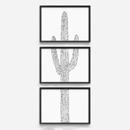 Desert Saguaro Cactus, No. 3 - Set of 3 - Jetty Home
