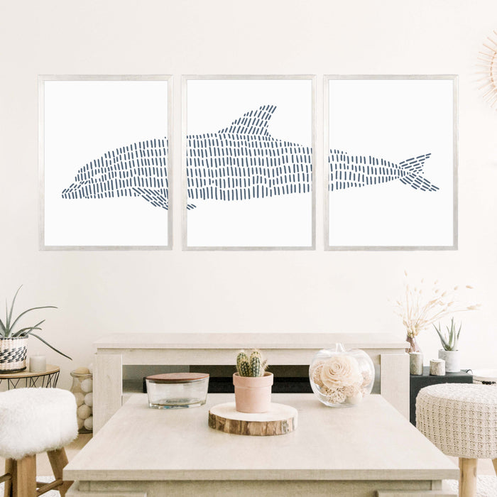5"x7" / Art Print Set / Antique Silver