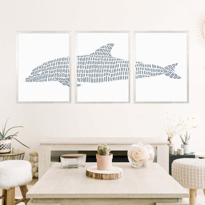 5"x7" / Art Print Set / Antique Silver