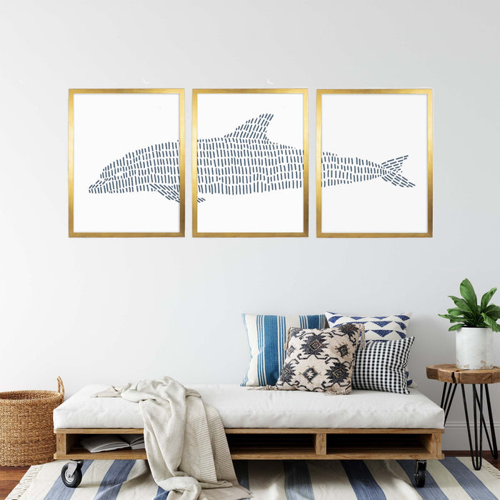 5"x7" / Art Print Set / Antique Gold