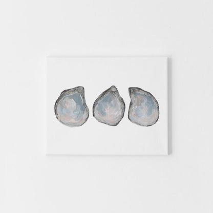 Drifted Oyster Trio - Art Print or Canvas - Jetty Home