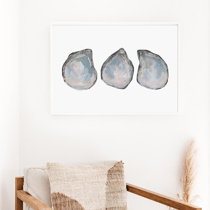 Drifted Oyster Trio - Art Print or Canvas - Jetty Home