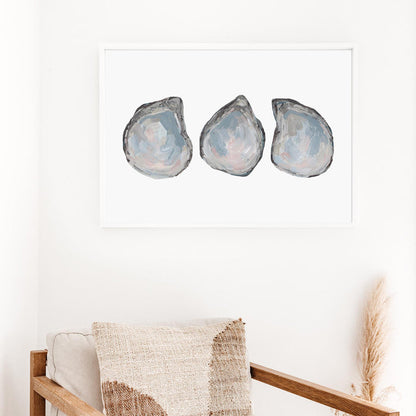 Drifted Oyster Trio - Art Print or Canvas - Jetty Home