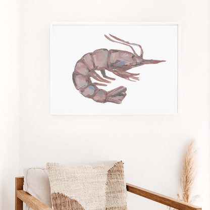 Drifted Shrimp Painting - Art Print or Canvas - Jetty Home