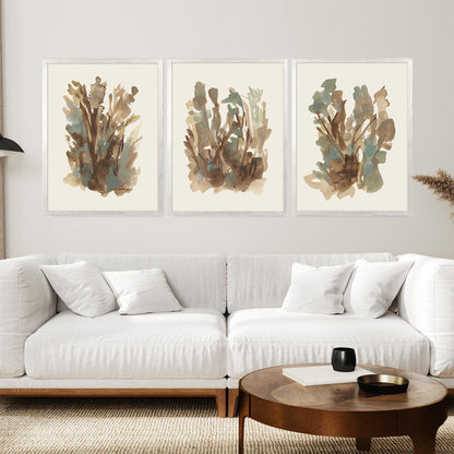 Fall Botanical Study, No. 2 - Set of 3 - Jetty Home