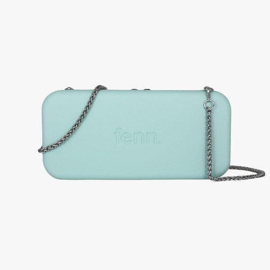 Fenn Wallet Aqua Silver Zip Silver Chain | Fenn