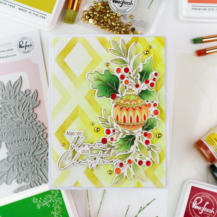 Festive Flourish press plate