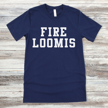NolaCajun Fire Loomis Tshirt Flat View Louisiana Cajun Graphic Tee Gift