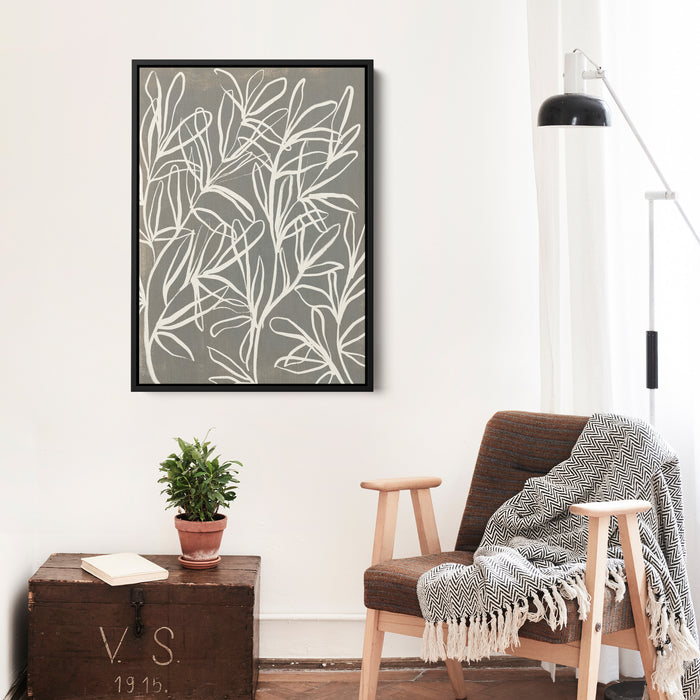 Florals on Gray, No. 1 - Jetty Home