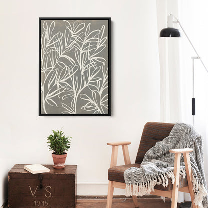 Florals on Gray, No. 1 - Jetty Home