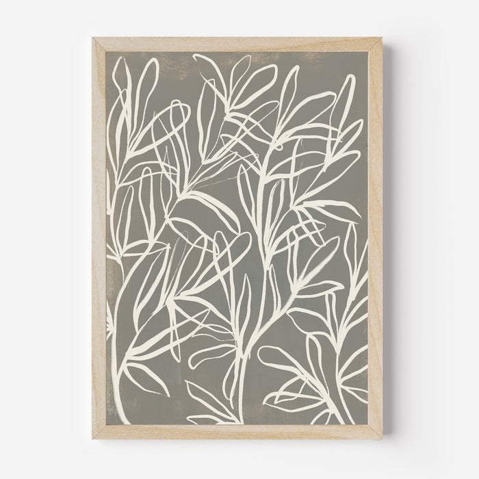 Florals on Gray, No. 1 - Jetty Home