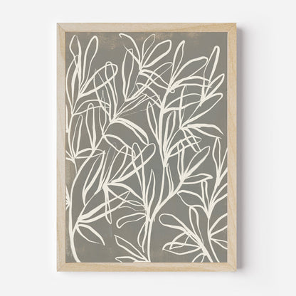 Florals on Gray, No. 1 - Jetty Home