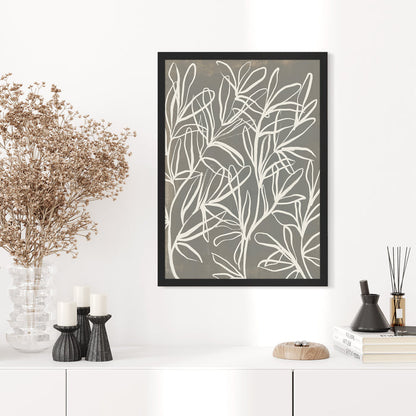 Florals on Gray, No. 1 - Jetty Home