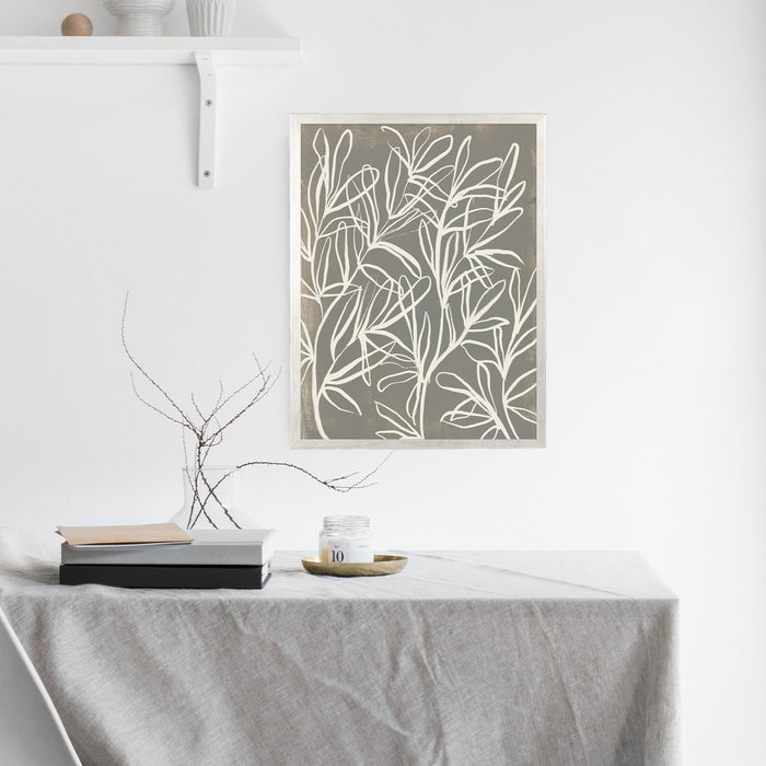 Florals on Gray, No. 1 - Jetty Home