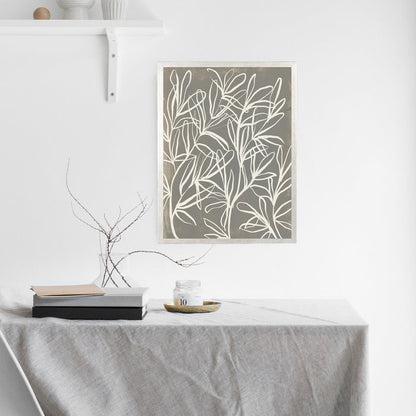 Florals on Gray, No. 1 - Jetty Home