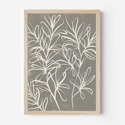 Florals on Gray, No. 2 - Jetty Home