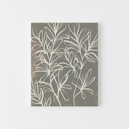 Florals on Gray, No. 2 - Art Print or Canvas - Jetty Home