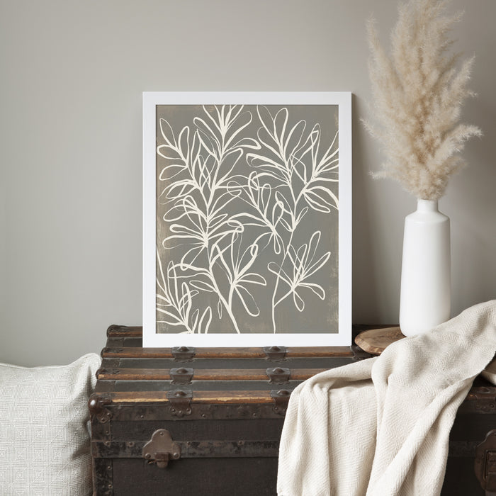 Florals on Gray, No. 2 - Jetty Home